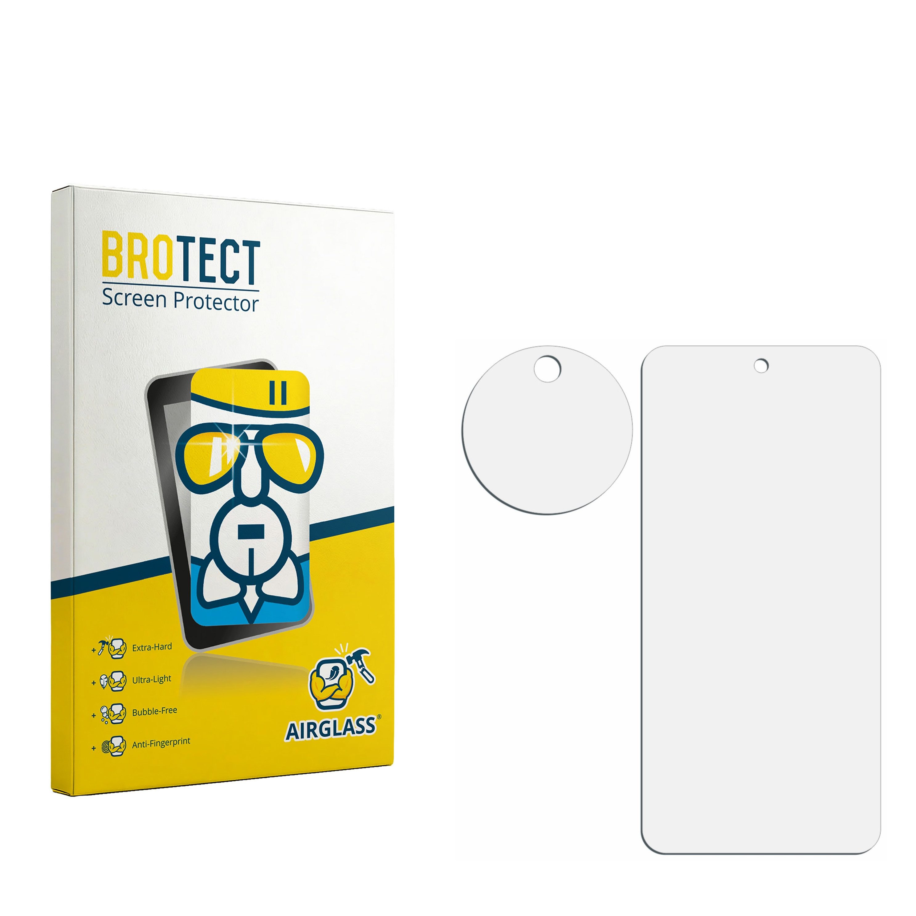 BROTECT Displayschutzglas Folie für Nothing Phone (3a) Pro (Display+Kamera), Schutzfolie Glas Panzer Display Schutz klar – Bild 3 von 5