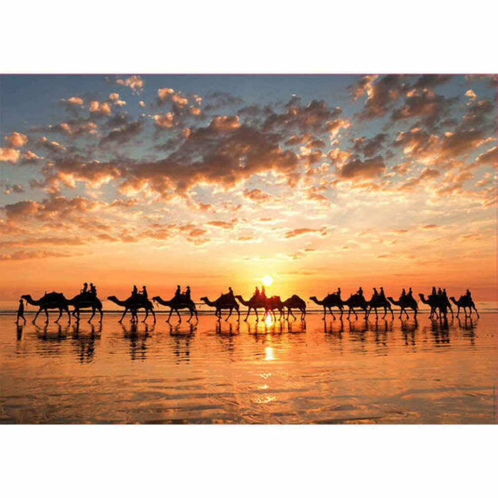 Educa Puzzle Goldener Sonnenuntergang am Cable Beach Australien puzzle 1000pcs, Puzzleteile