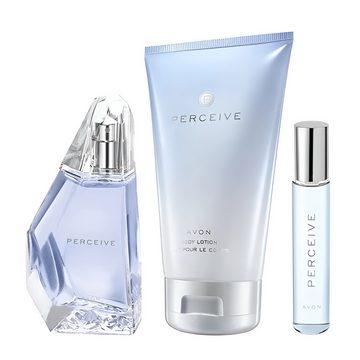 AVON Cosmetics Eau de Parfum PERCEIVE Taschenspray, Körperlotion, Duft-​Set Geschenktasche für Sie, 5-tlg., Hochwertige Inhaltsstoffe, Geschenk, Duft