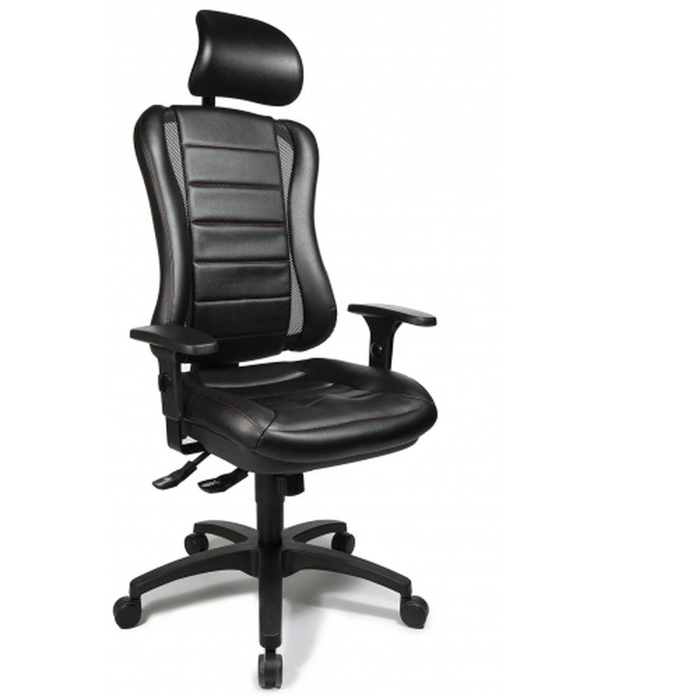 TOPSTAR Drehstuhl Profi Bürostuhl HEAD POINT RS Stoff mit Armlehnen (1 St), Ergonomischer Chefsessel, Schreibtischstuhl höhenverstellbar