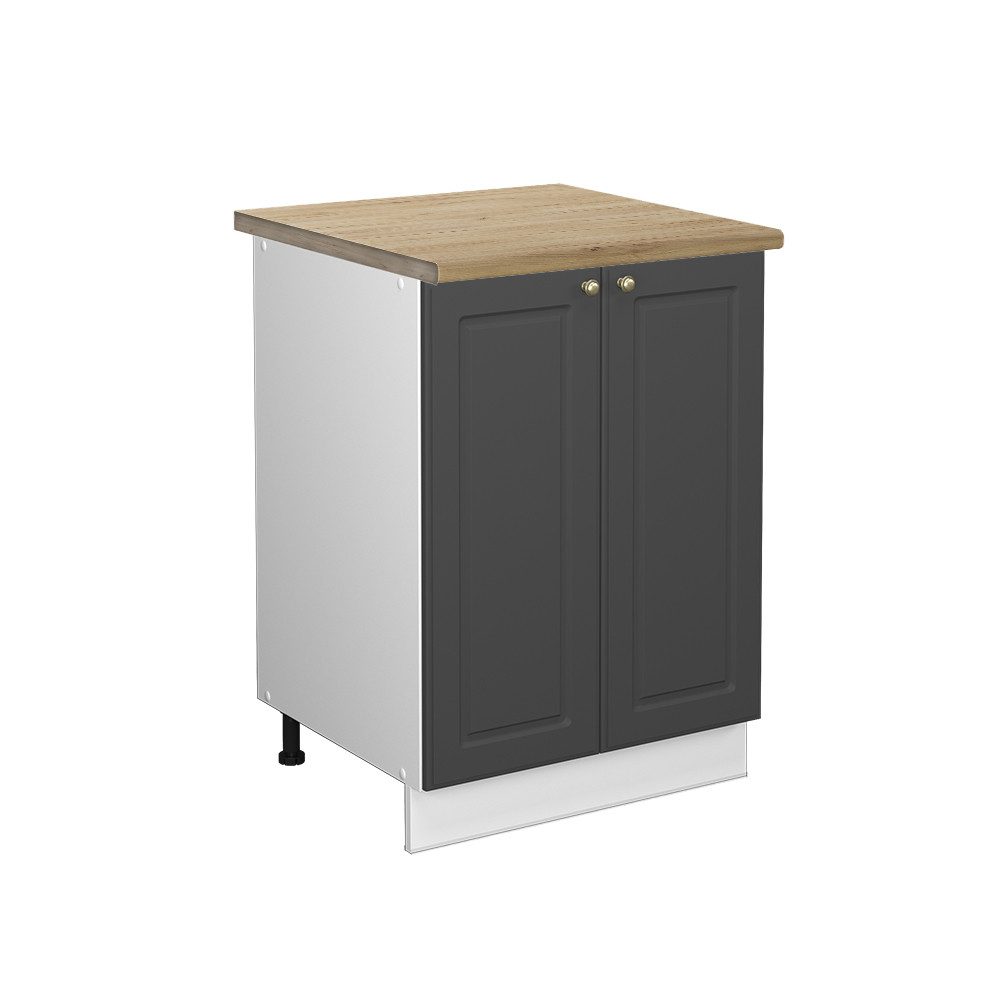 Vicco Unterschrank Fame-Line, Anthrazit-Gold/Weiß, 60 cm, günstig online kaufen