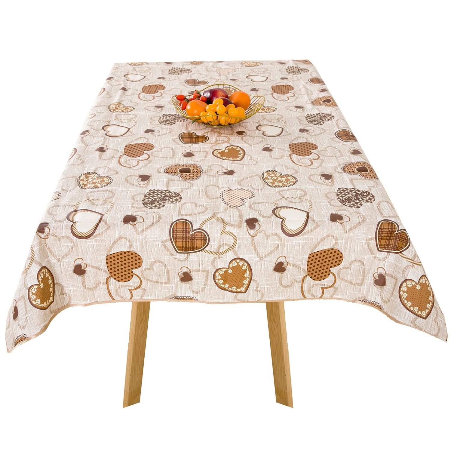 texpot Tischdecke Wachstuch Herzen abwischbar Wachstuchtischdecke (1-tlg) günstig online kaufen
