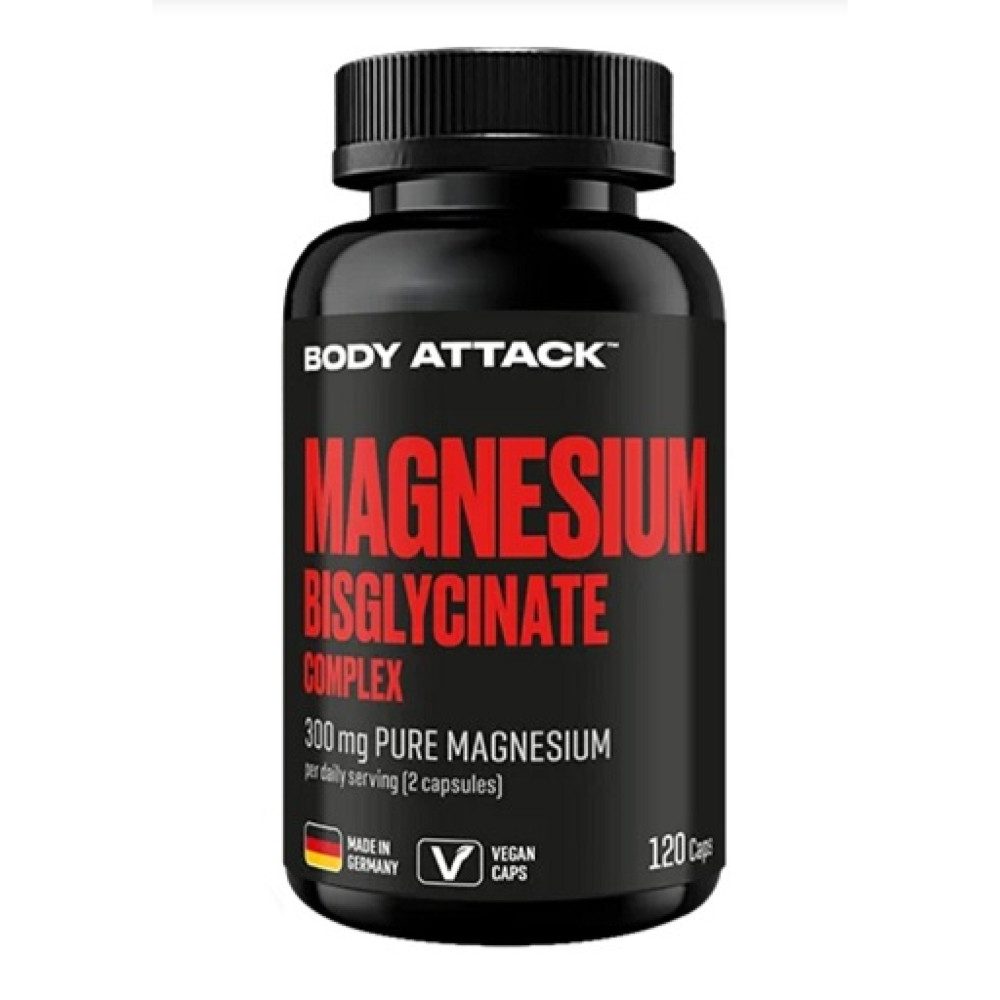 Body Attack Magnesium Bisglycinat (120 Kapseln) Kapseln, 108 g