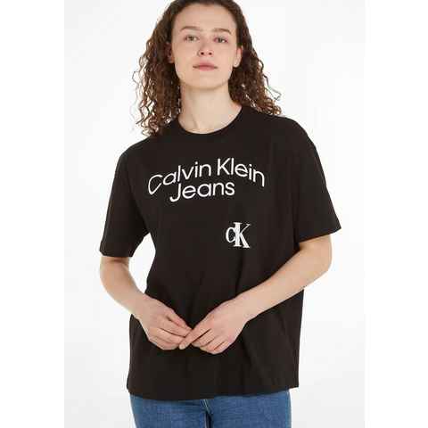 Calvin Klein Jeans T-Shirt mit großem Logoschriftzug