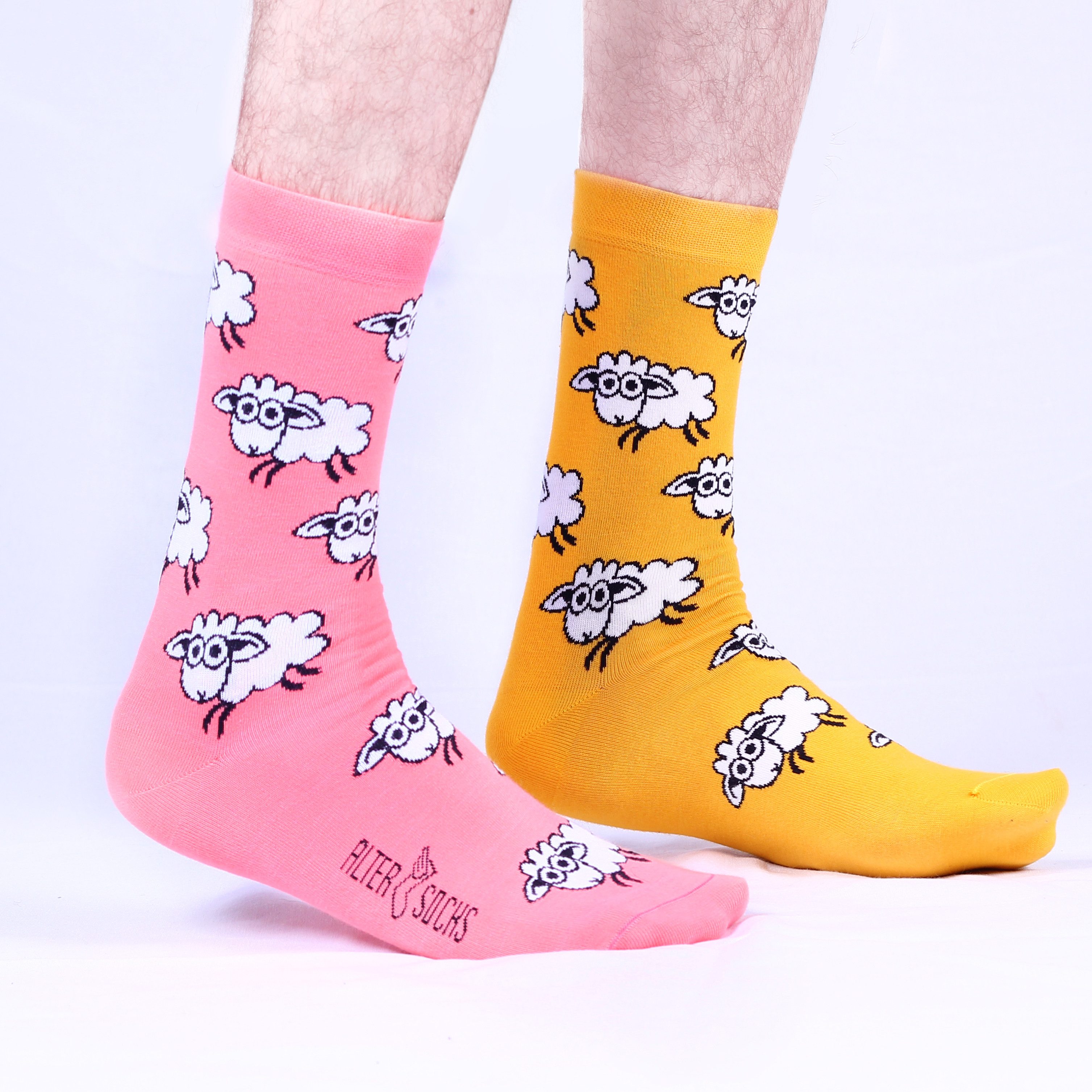 AlterSocks Freizeitsocken Lustige Socken Schaf Socken Damen & Herren Unisex Größe 36 – 45