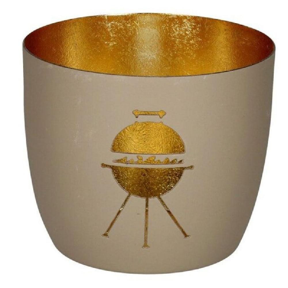 Giftcompany Kerzenhalter Windlicht Madras Grill Sandstone Gold