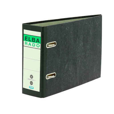 ELBA Briefablage »ELBA rado A5 quer Ordner schwarz marmoriert Karton«