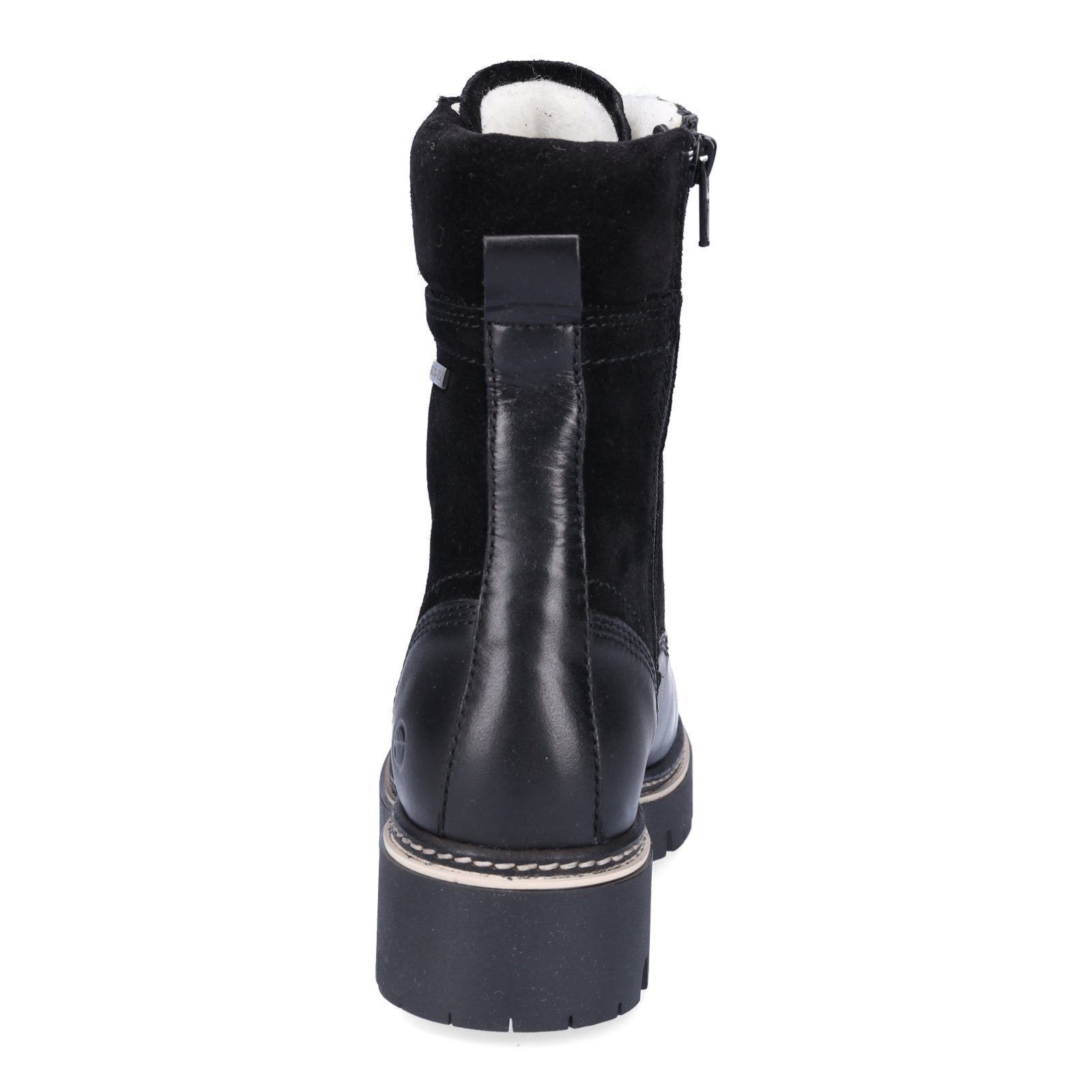 Tamaris Tamaris Damen Leder Schnürboot schwarz Schnürboots