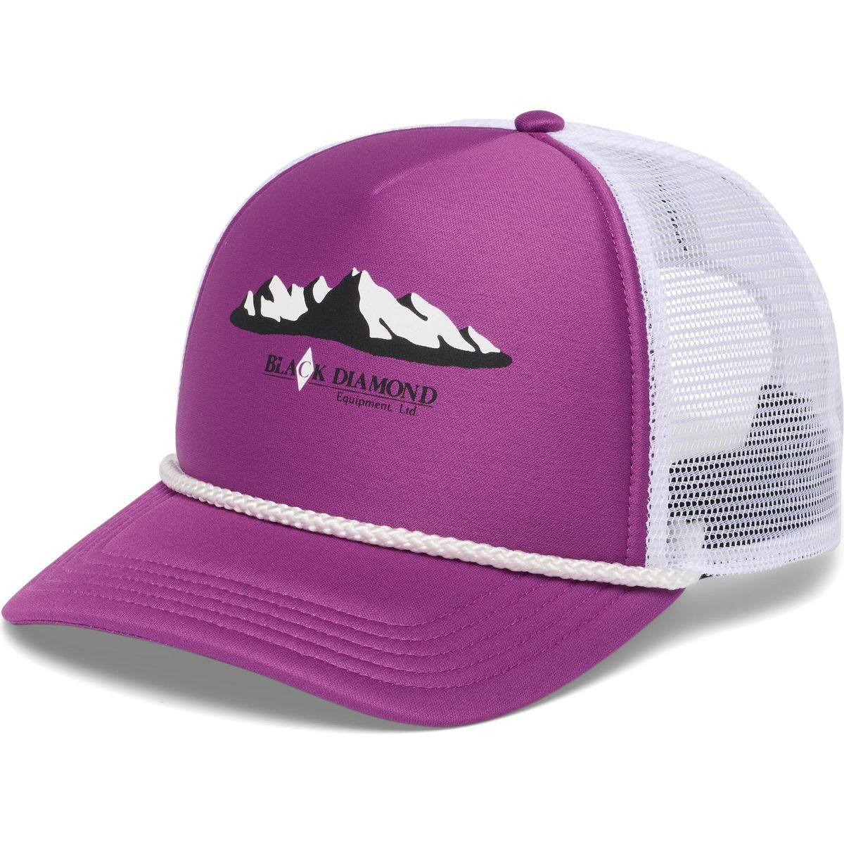 Black Diamond Trucker Cap Flat Bill Trucker Hat Stilvoller Trucker-Hut für aktive Tage draußen, ideal zum Wandern und