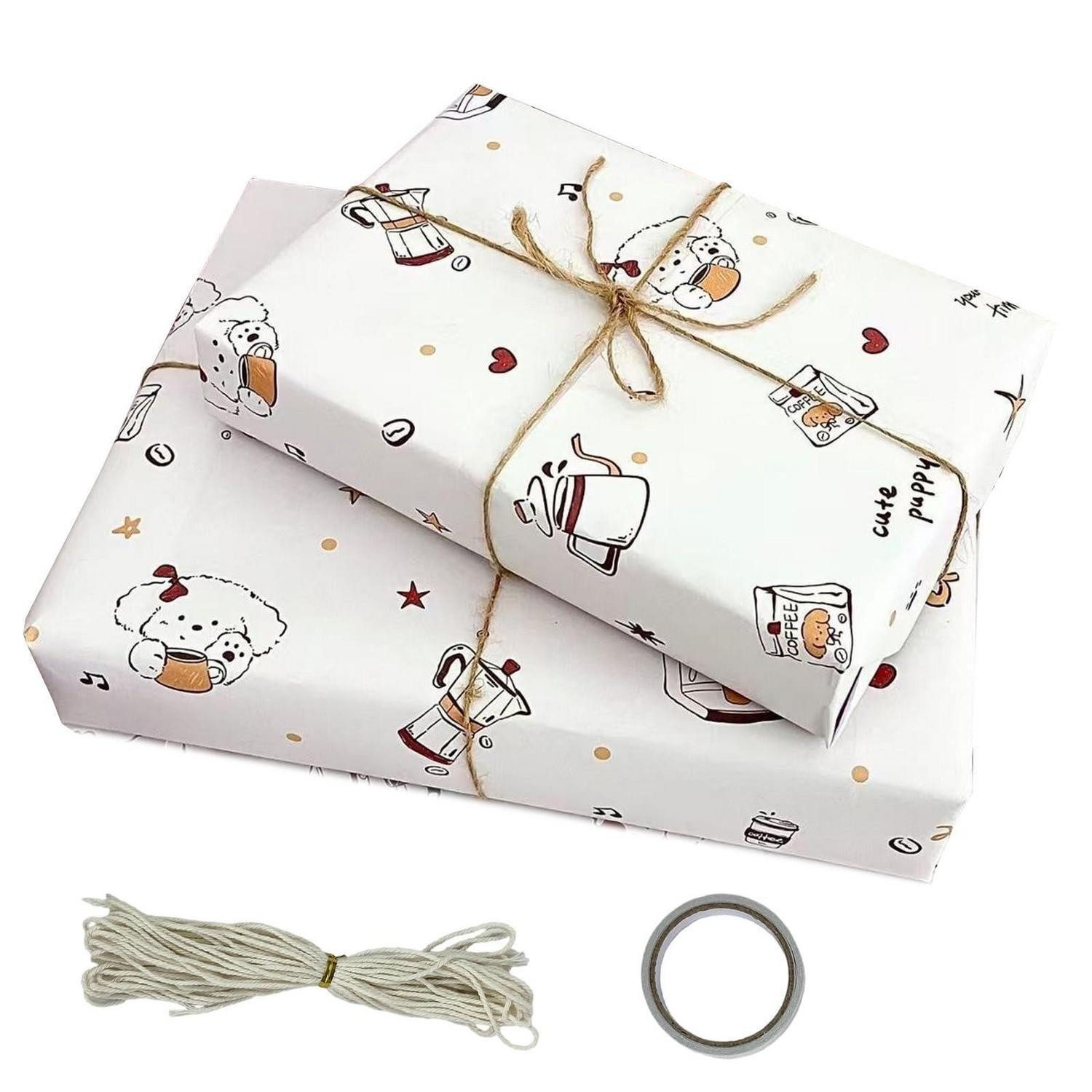 LuxusKollektion Geschenkpapier Geschenkpapier Set Einschulung mit Zubehör, (1St)