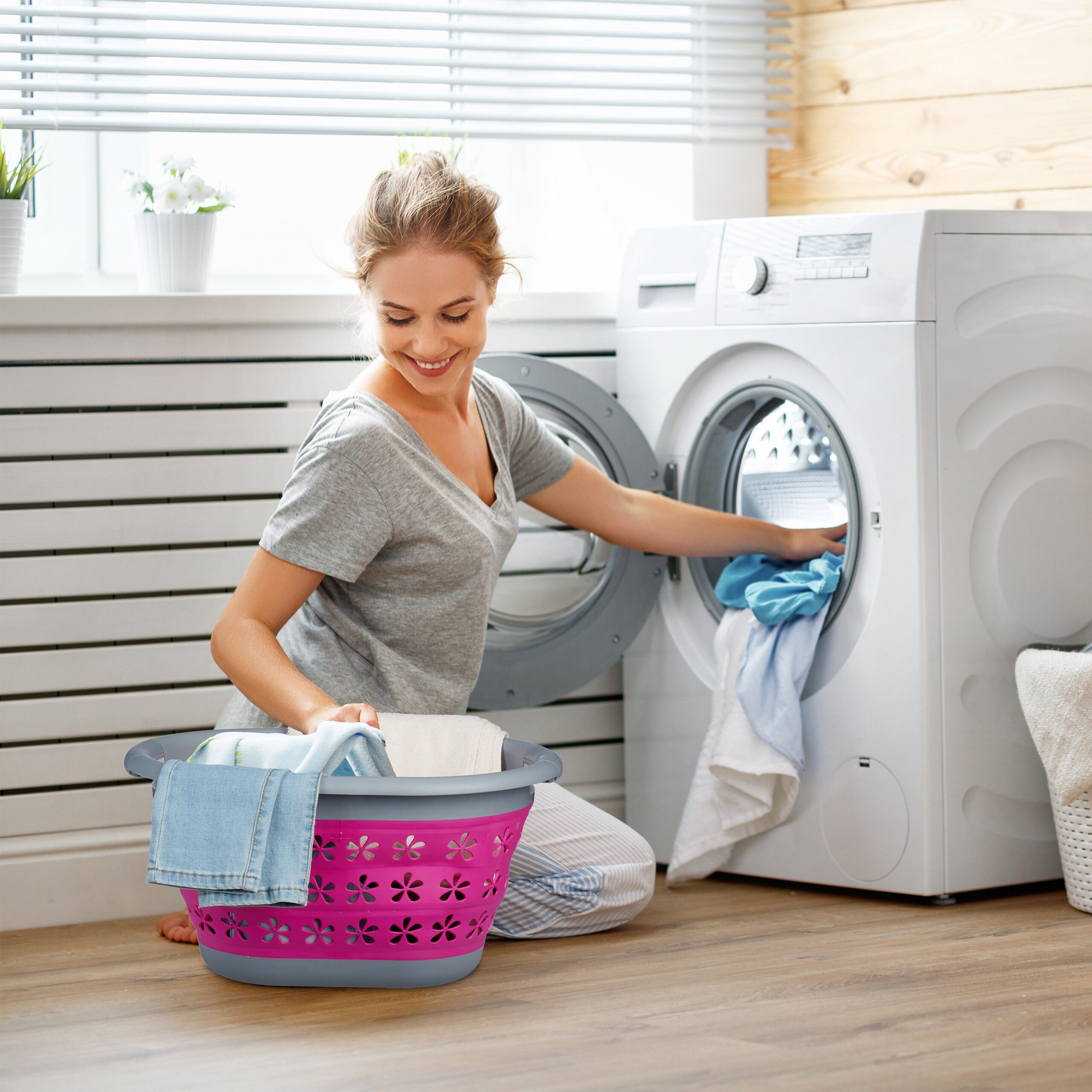 relaxdays Wäschekorb Faltbarer Wäschekorb 17 Liter günstig online kaufen