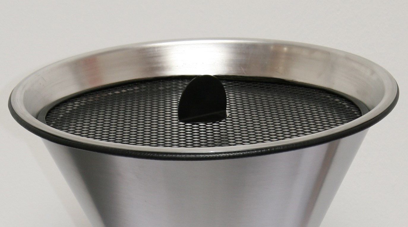Szagato Aschenbecher Stand Aschenbecher "SZ" Edelstahl Ascher Standascher Standaschenbecher, Made in Germany