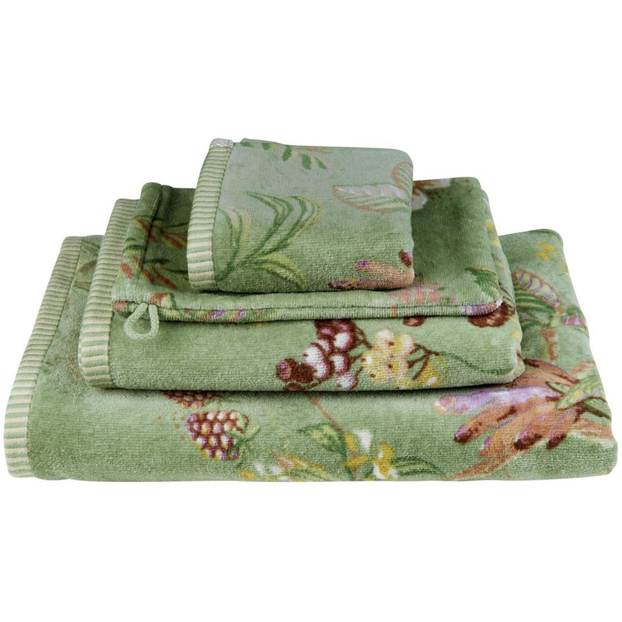 PiP Studio Gästehandtuch Gästetuch "Secret Garden", Velours, Velours Blumen günstig online kaufen