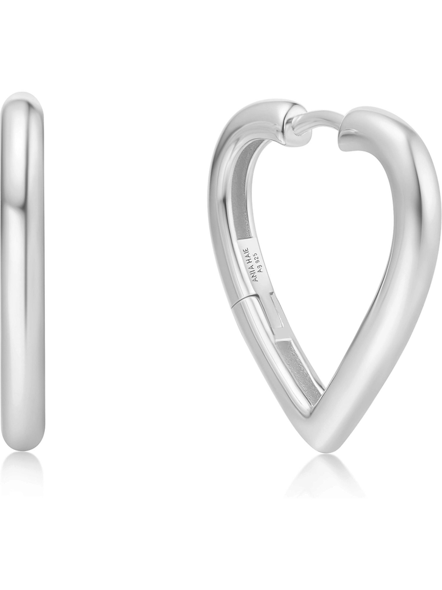 Ania Haie Paar Creolen Ania Haie Damen-Creolen 925er Silber Zirkonia (Paar)