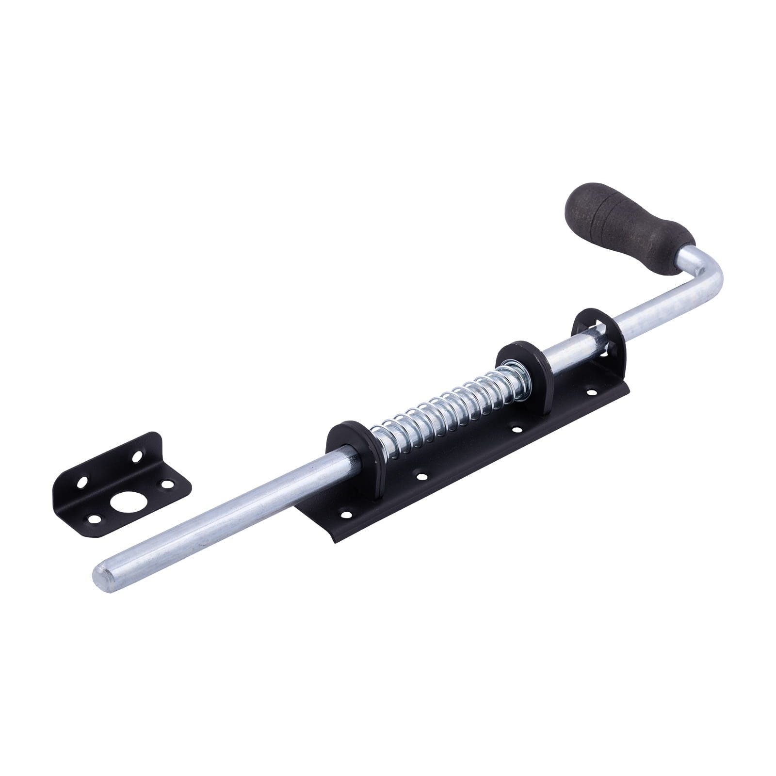 BOOMET Bodenschieber Schlossriegel schwarz, 30 cm, (1-tlg., 30 cm), Torbeschlag Torfeststeller Bodenschieber Torstopper