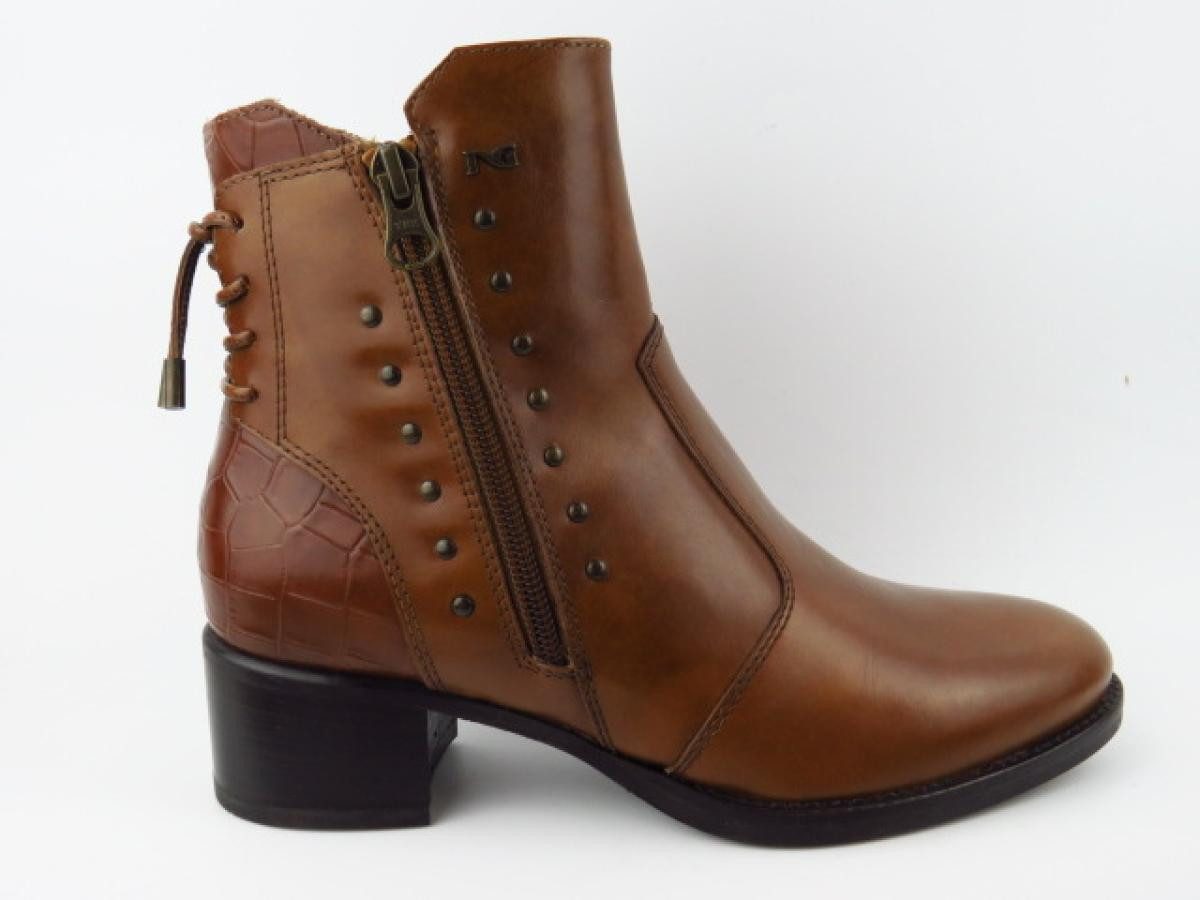 Manolete cuoio Stiefelette