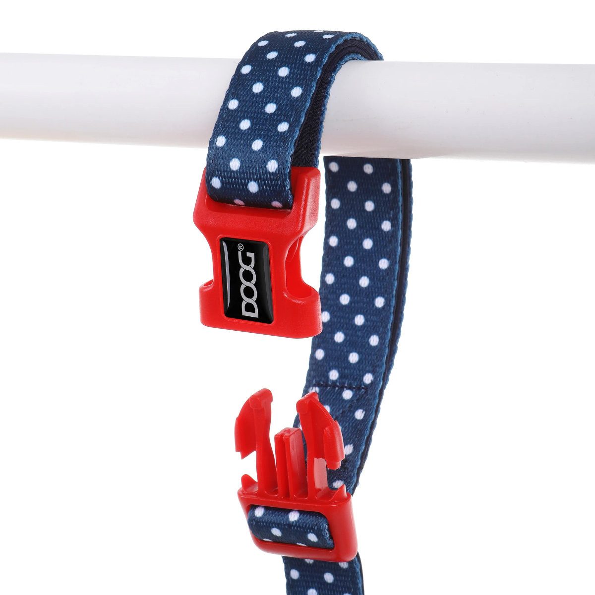DOOG Hundeleine Leine CLIP-IT Stella navy/polka dot