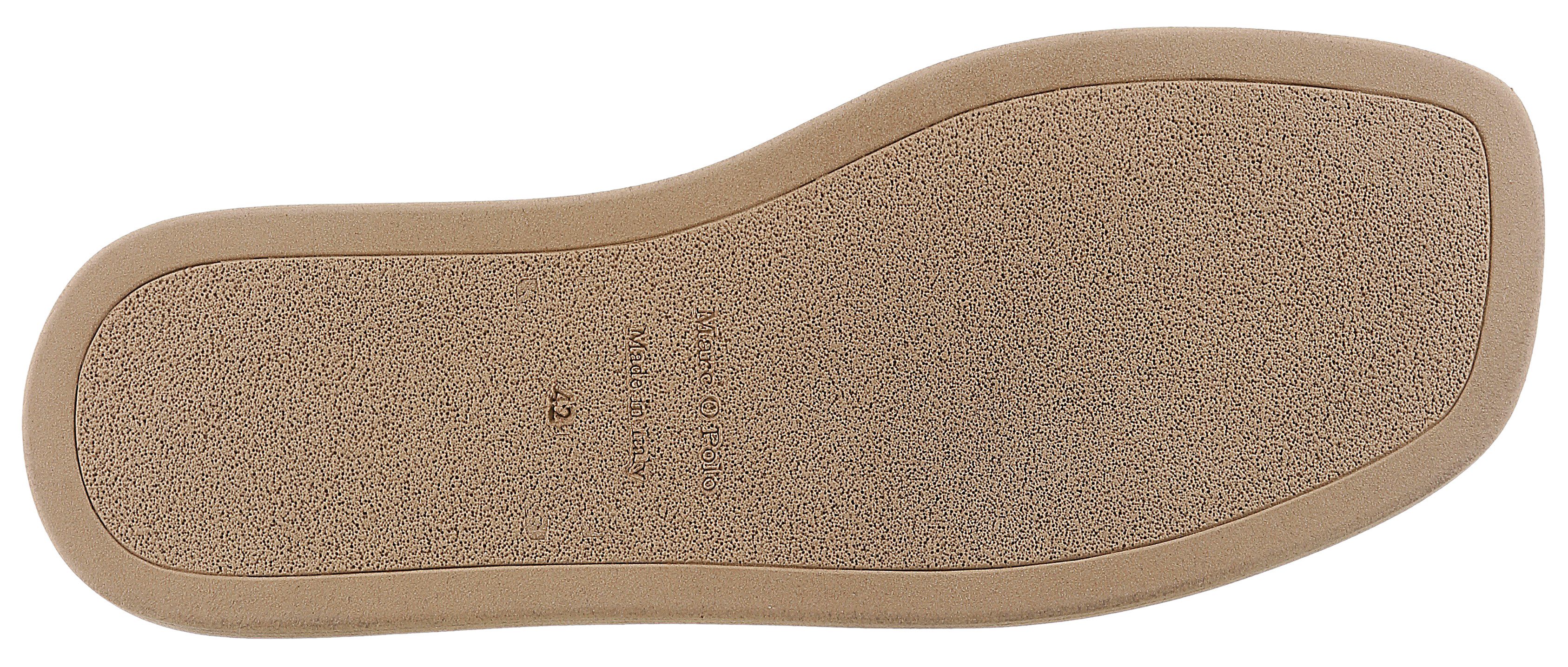 Marc O'Polo Agda Pantolette Sommerschuh, Strandschuh, Urlaubsschuh, in Karreeform