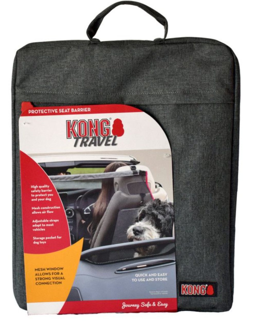 KONG Hunde-Autositz KONG Rücksitzbarriere mit Sichtfenster