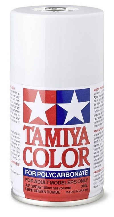 Tamiya RC-Auto »Tamiya PS-1 WEIß 100ml Sprühfarbe für Polycarbonat (Lexanfarbe)«