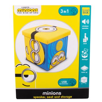 Fizz creations Minions 3in1 Sound Box Wireless Lautsprecher (Lautsprecher, Aufbewahrungsbox und Sitzmöglichkeit in einem)