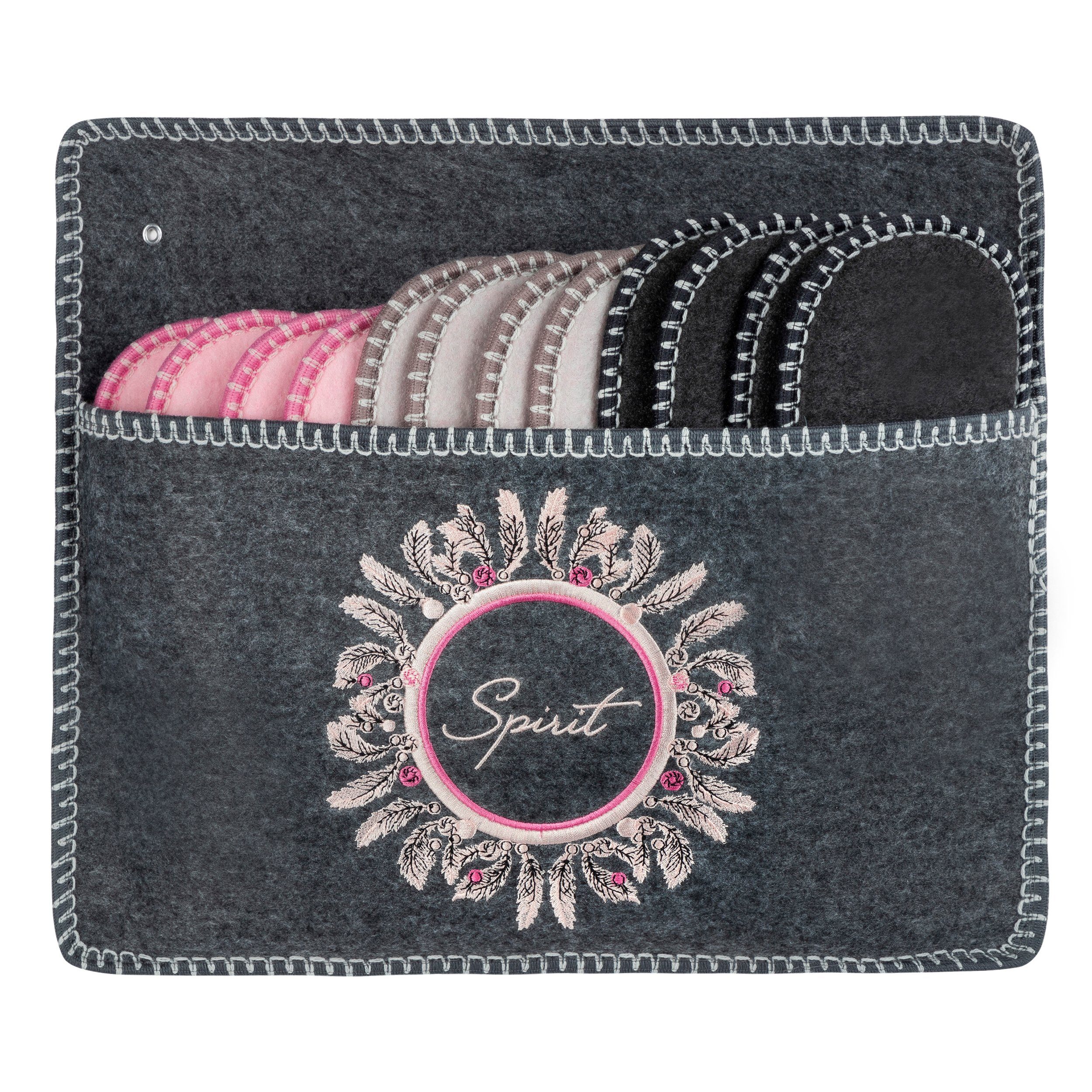 ABS Gästepantoffel, Spirit, 6er Set, Antirutsch, Hausschuhe, Filz Hausschuh