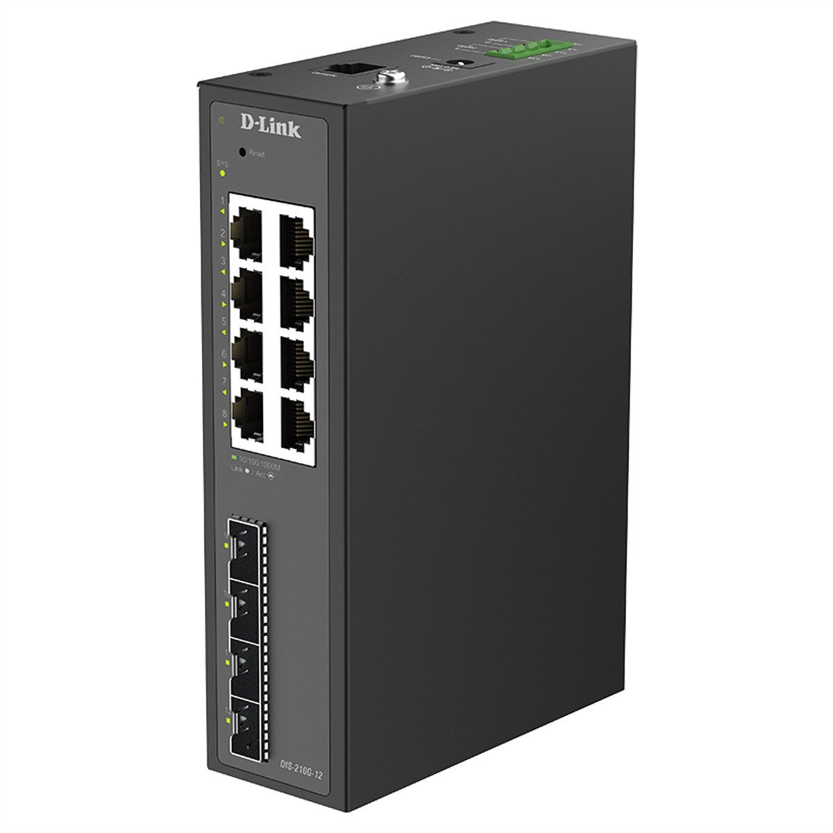 D-Link DIS-210G-12 12-Port Switch Netzwerk-Switch (Smart Managed Gigabit Industrial)