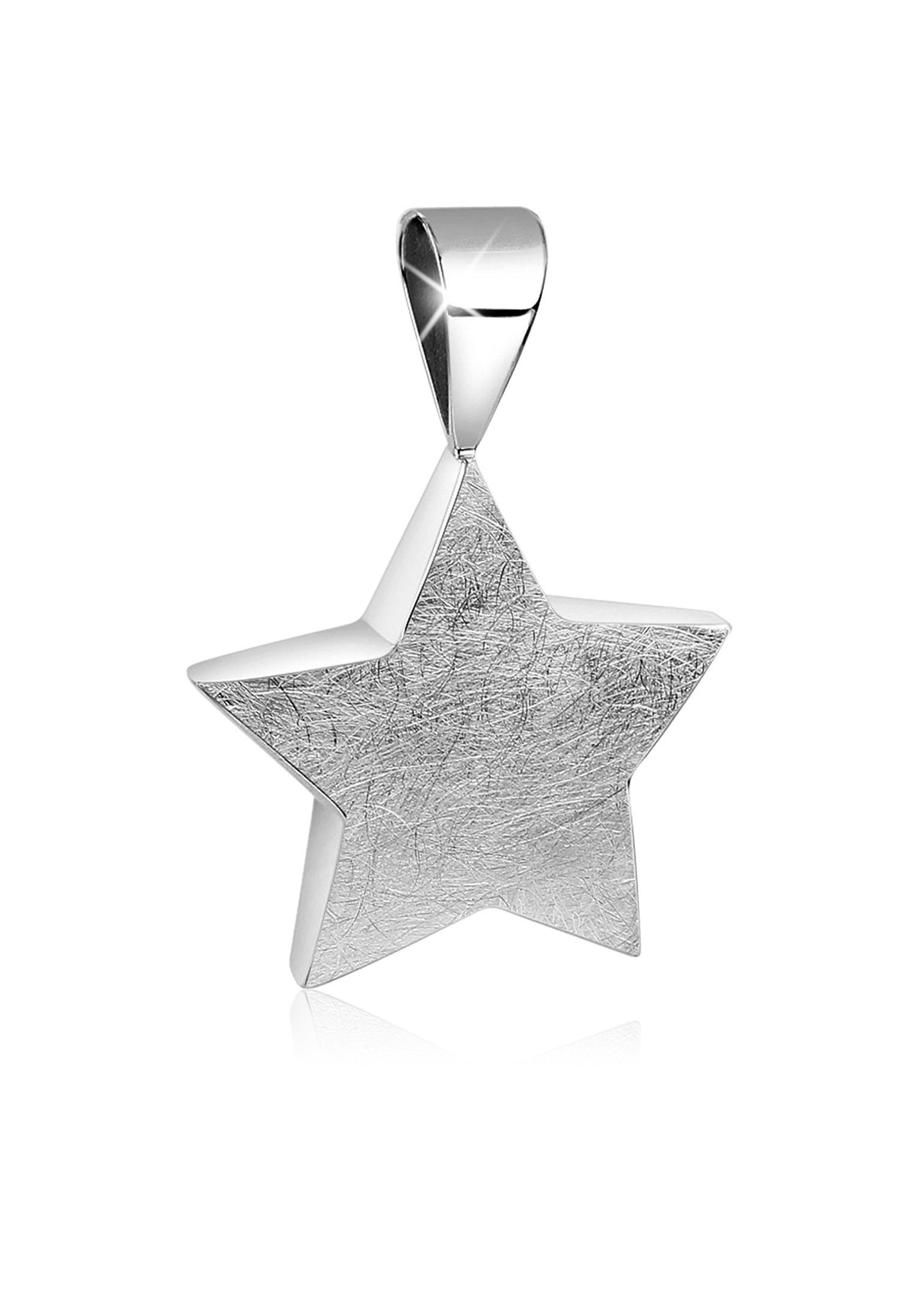 Nenalina Kettenanhänger Stern Star Astro Basic Trend Symbol 925 Silber, Sterne