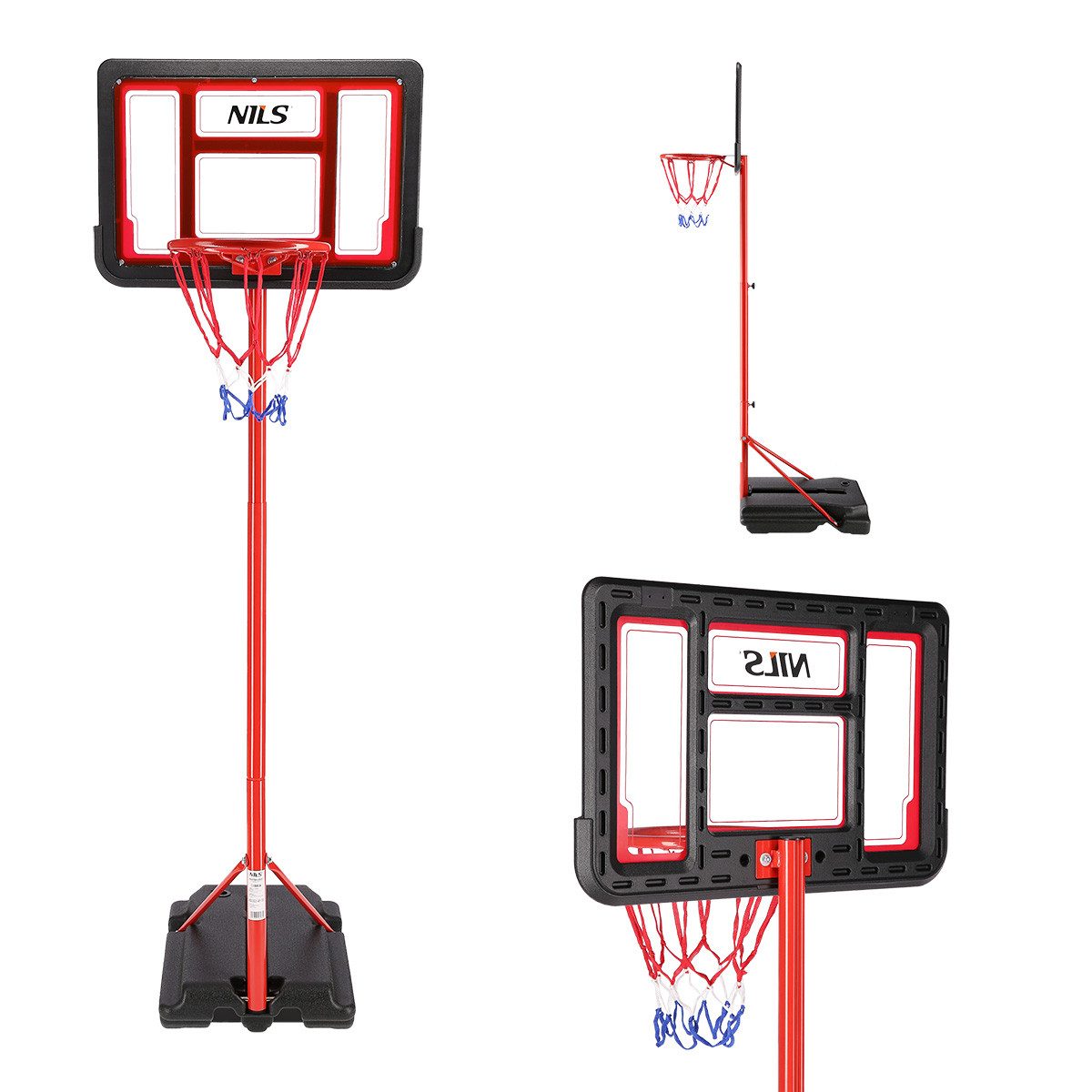 Basketballständer Basketballkorb mit Ständer, Basketball und Ballpumpe