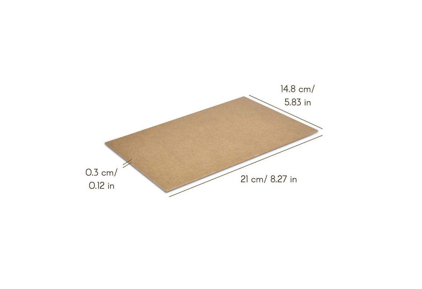 Thumbnail - Creative Deco Bastelnaturmaterial A5 MDF Platten 148 x 210 x 3 mm Dünne Holzplatten, (10-tlg), Perfekt für Laser, CNC Ro...