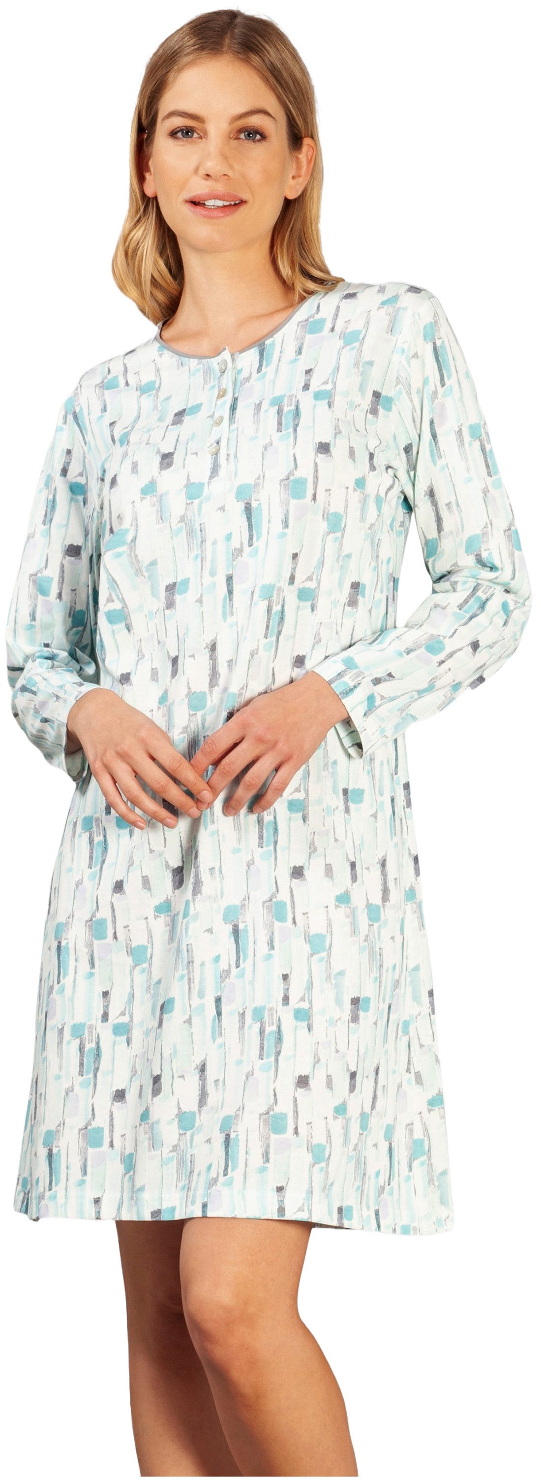 Hajo Nachthemd Damen Schlafshirt mit langem Arm (1-tlg) Klima Komfort