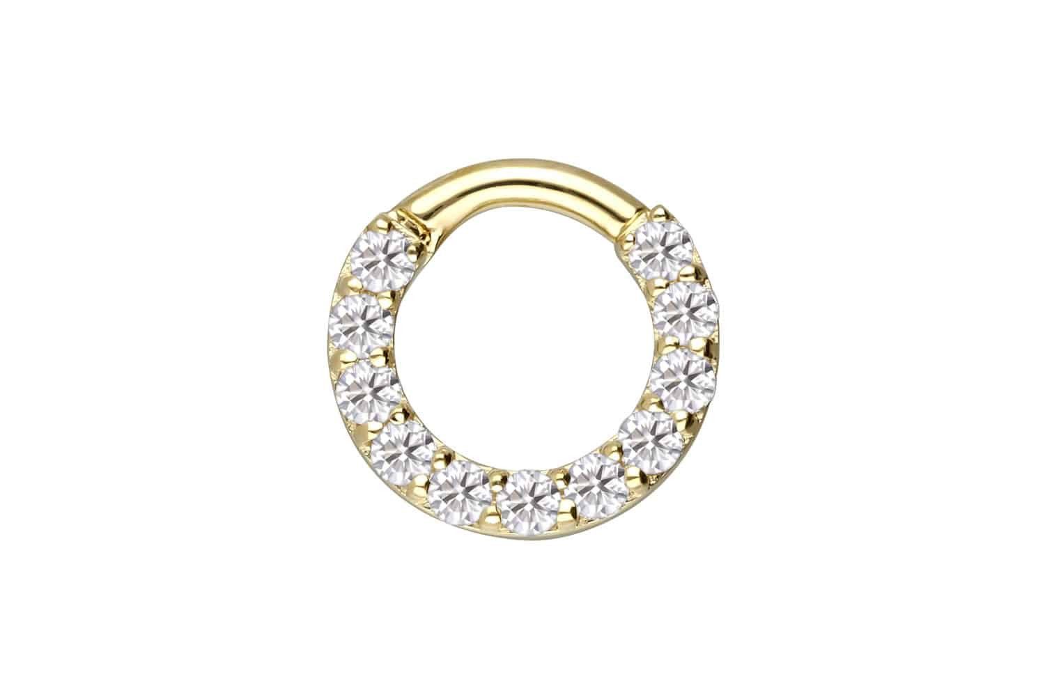 PIERCINGLINE Piercing-Set 14/18 Karat Gold Segmentring günstig online kaufen