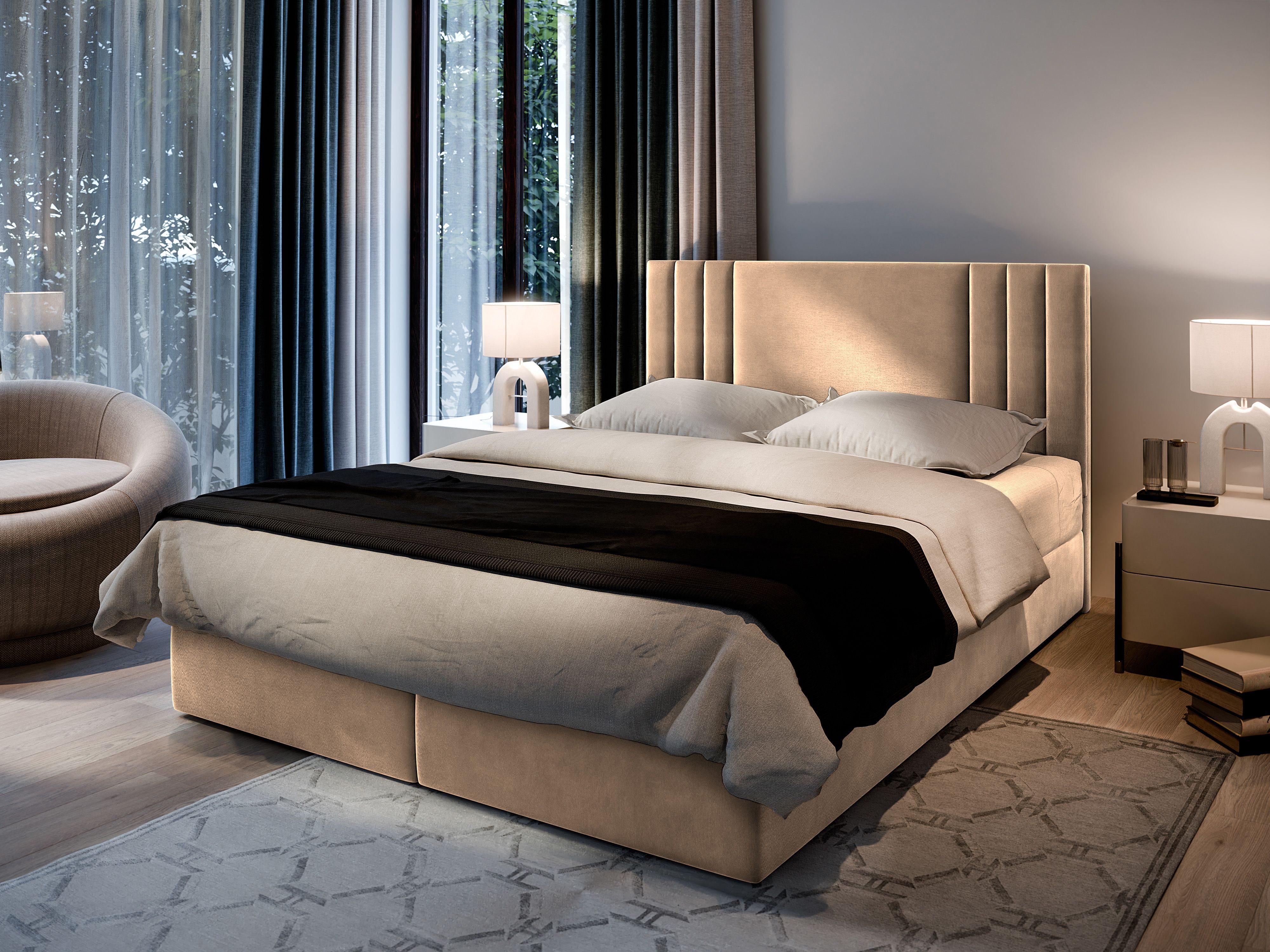 Masseno Boxbett BRES 180x200 cm mit günstig online kaufen