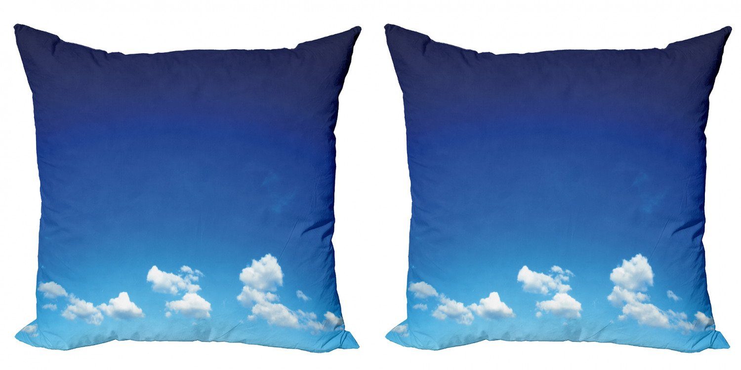 Im Freien Wolkengebilde Doppelseitiger Himmel Abakuhaus Accent (2 Stück), Blauer Digitaldruck, Geschwollene Modern Kissenbezüge