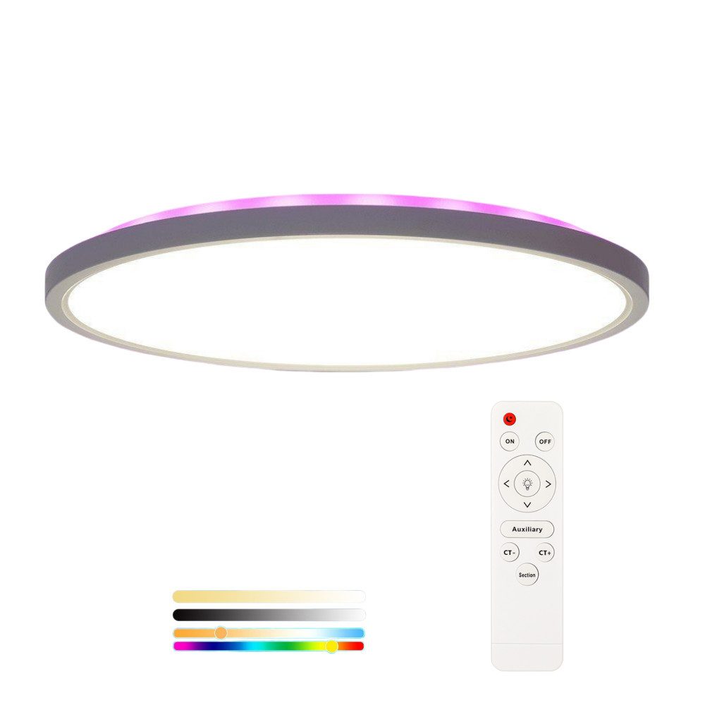 OULENBIYAR Deckenleuchte 24W LED Deckenleuchte Dimmbar günstig online kaufen