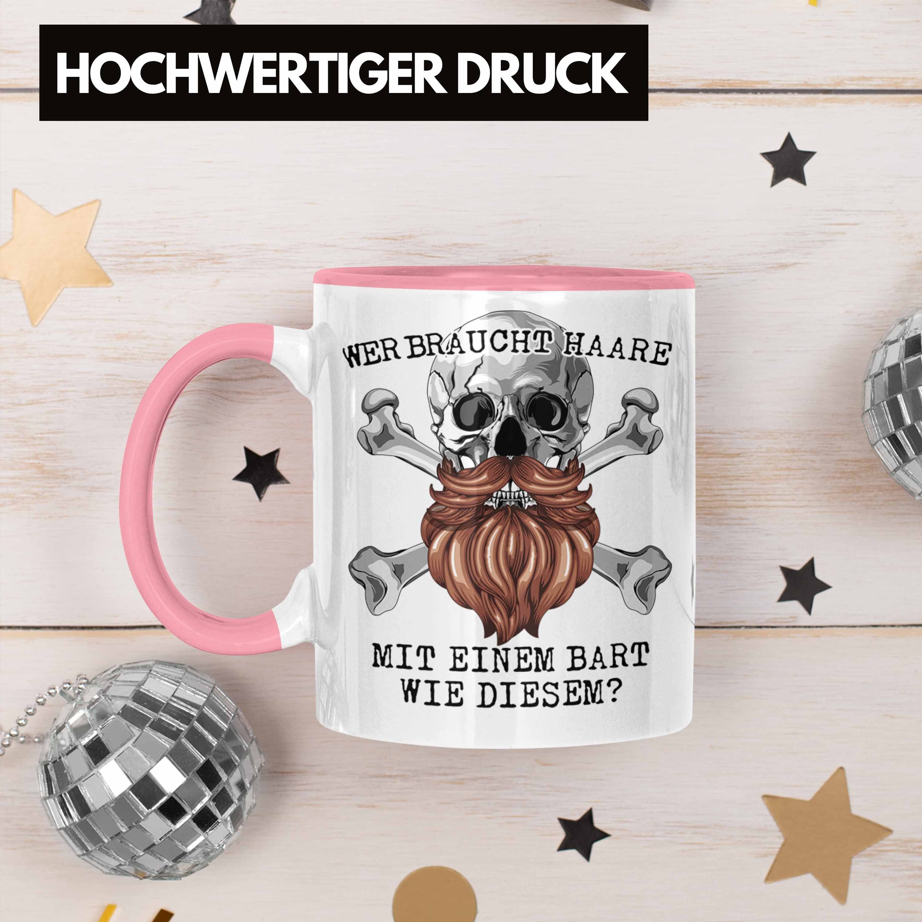 Trendation Tasse Glatze Bart Echter Mann Tasse Geschenk Wer Braucht Haare Mit Einem Bar