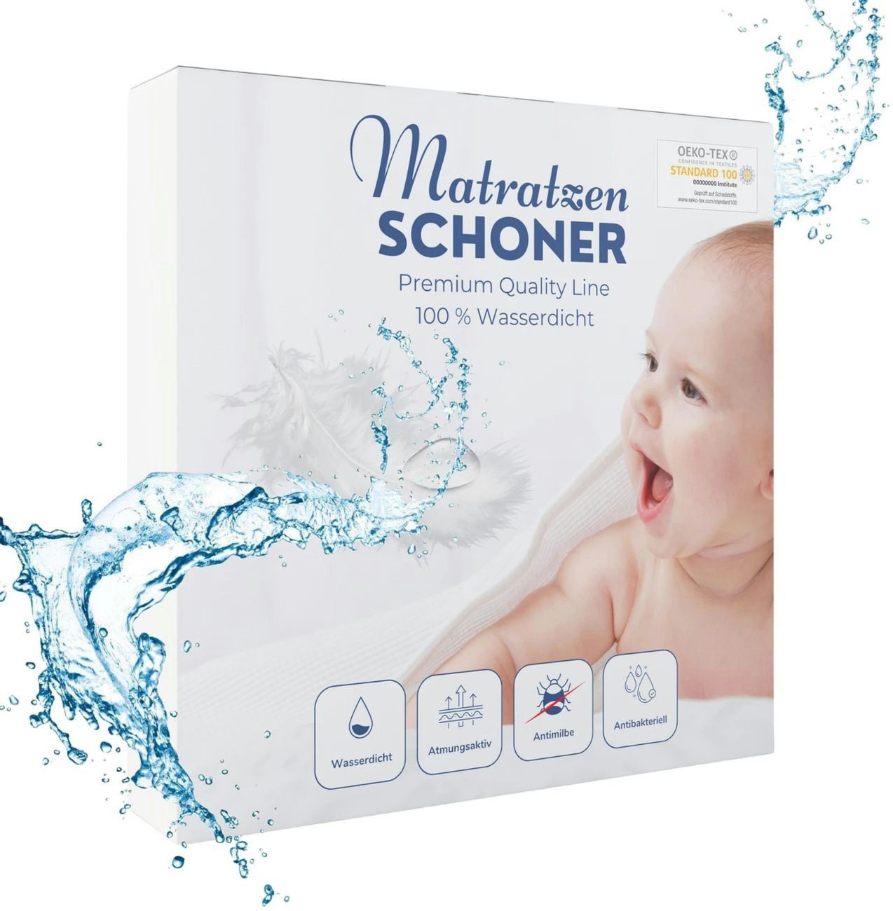 Matratzenschoner Alavya Home Wasserdichter Matratzenschoner 60x120 cm - 2er-Set Alavya Home®, wasserdicht, atmungsaktiv, 2er-Set