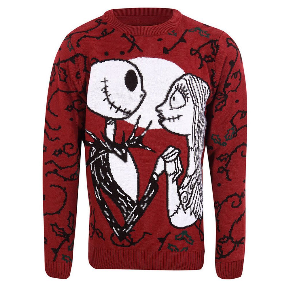 The Nightmare Before Christmas Weihnachtspullover Jack & Sally Strickpullover
