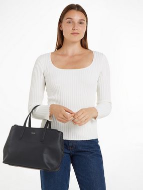 Calvin Klein Shopper CK MUST TOTE MD, Handtasche Damen Tasche Damen Henkeltasche Recycelte Materialien