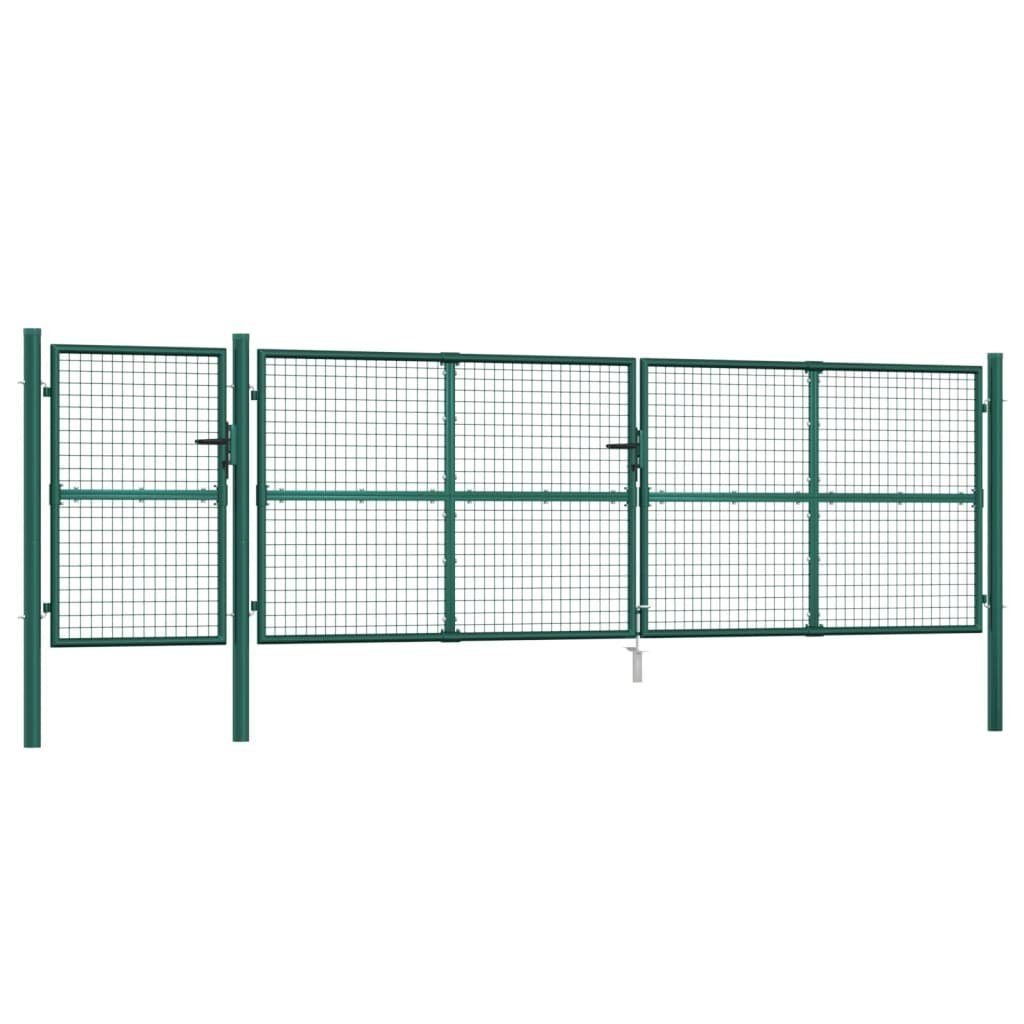 vidaXL Gartentor Mesh-Gartentor Grün 500x175 cm günstig online kaufen
