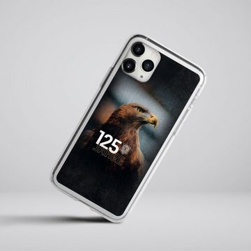 DeinDesign Handyhülle Eintracht Frankfurt 125 Jahre Eintracht Offizielles Lizenzprodukt, Apple iPhone 11 Pro Max Silikon Hülle Bumper Case Handy Schutzhülle