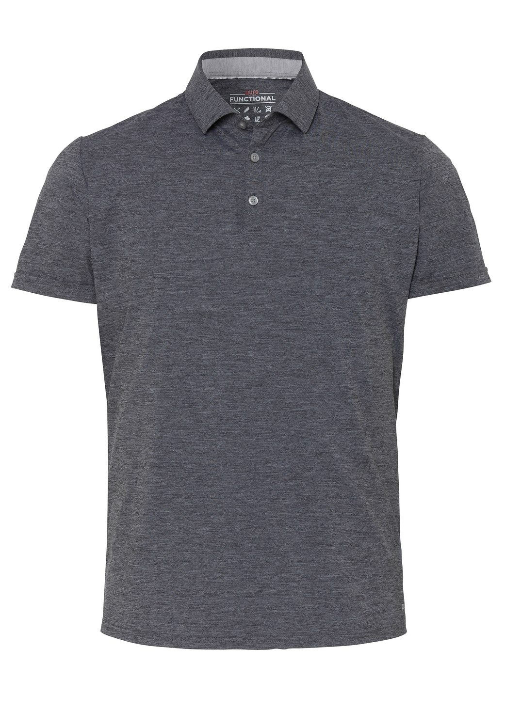 Pure Functional Polo Shirt Schwarz - Größe M günstig online kaufen