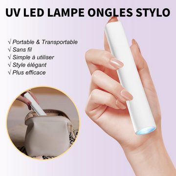 Gotoll Lichthärtungsgerät GLUV100, Tragbare Handheld-Nagellampe LED-Lampen UV Mini-Nageltrockner