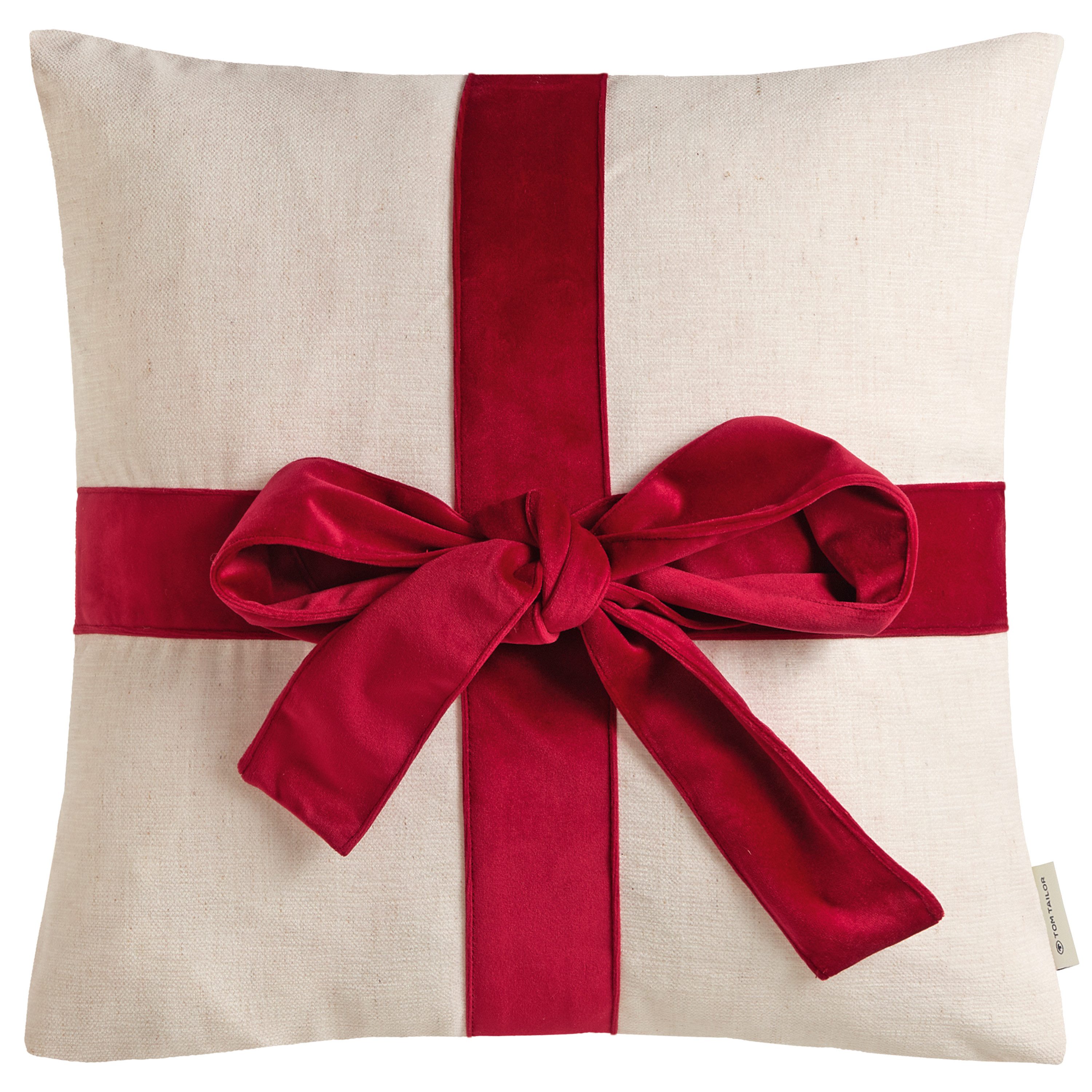 TOM TAILOR HOME Декоративные подушки Present, mit aufgesetzter Geschenkschleife