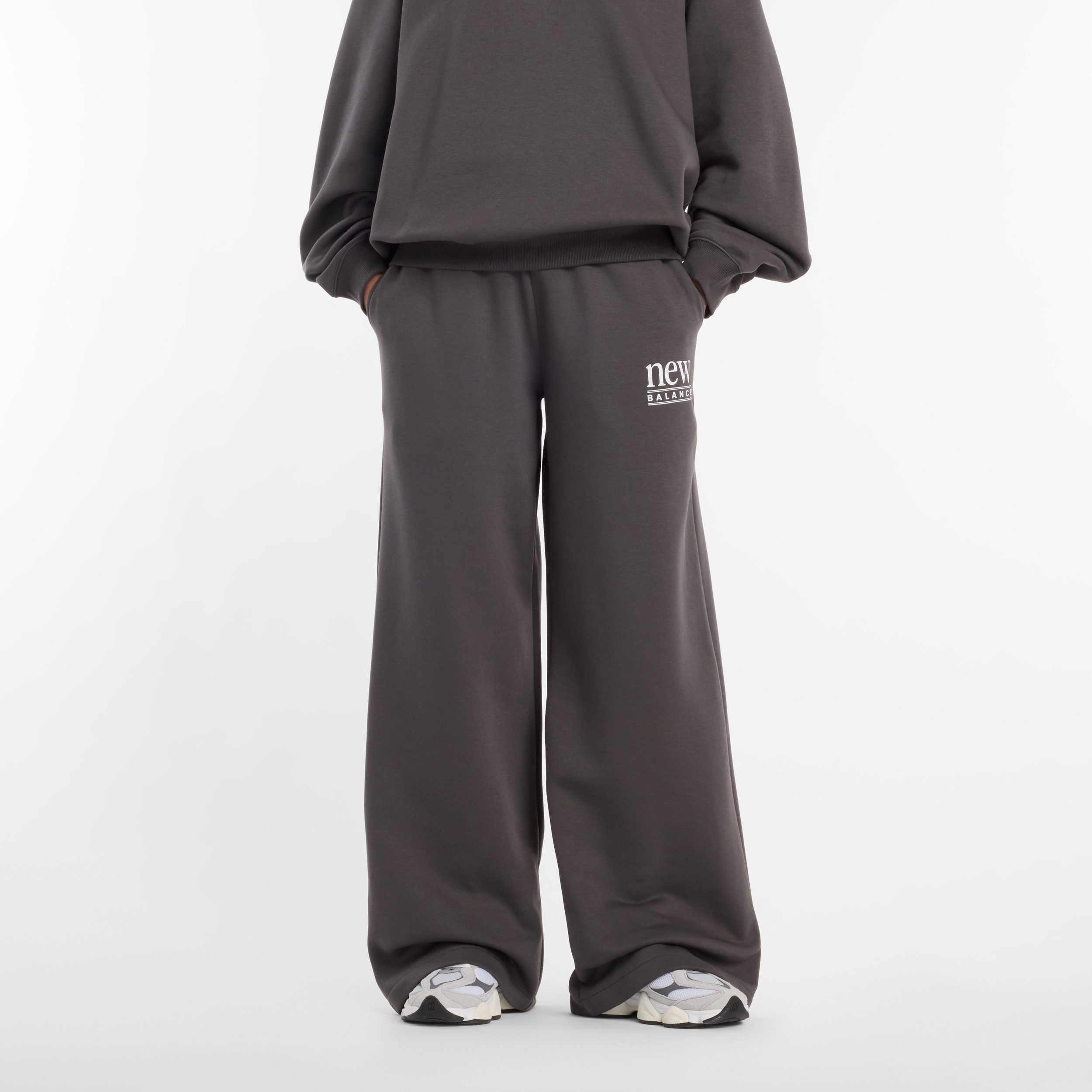 New Balance Jogginghose aus Fleece-Material, mit Kordelverschluss, bequeme Passform