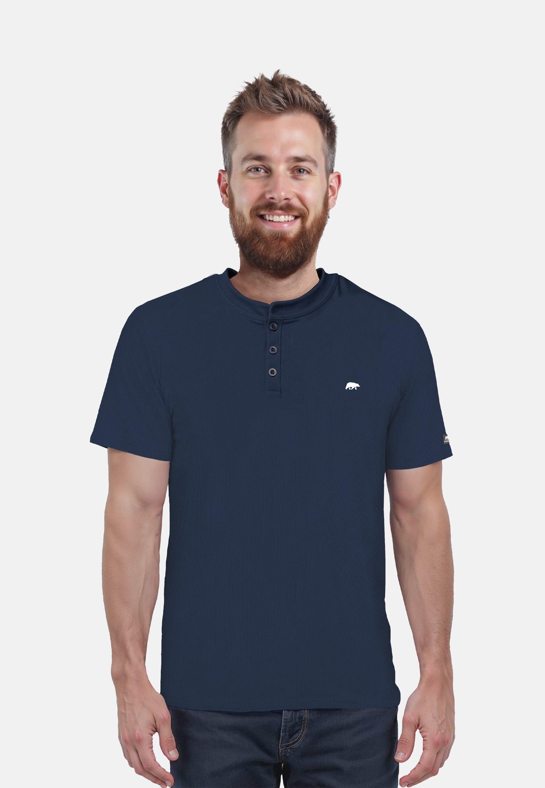 FORSBERG Poloshirt Poloshirt mit Stehkragen – Bild 3 von 3