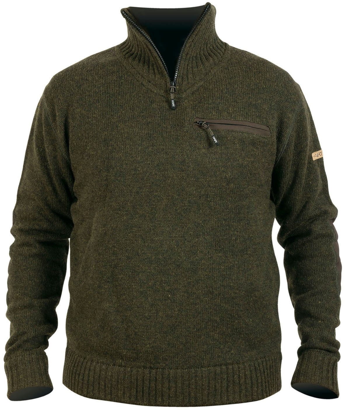 Hart Troyer Warmer Troyerpullover "Québec" oliv/grün Herren Jagdtroyer von Oefele