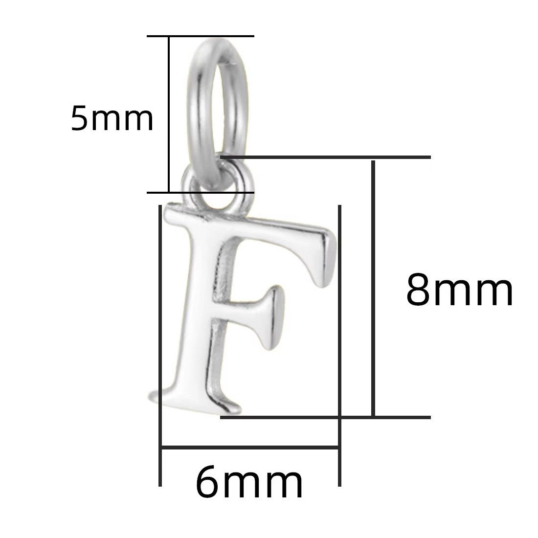 ELLAWIL Silberkette Buchstabenanhänger " F " günstig online kaufen