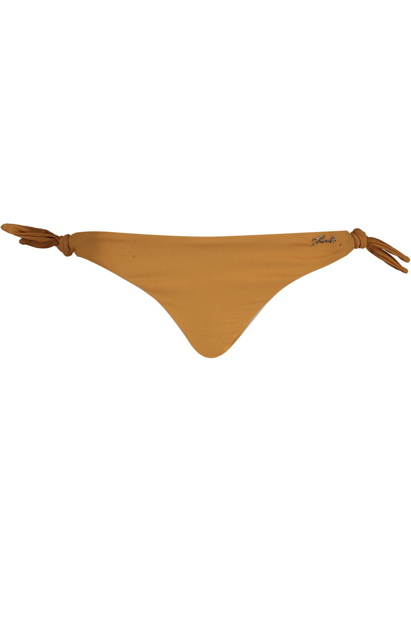 KARL LAGERFELD Badeanzug Elegante Braune Damen Bikinihose mit Schnürung & Applikation