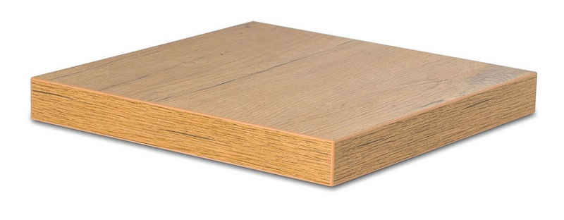 Levandeo® Wandregal, levandeo Eckregal Wildeiche 32x32cm Wandregal Holz Dekor Regal Eckboard Ablage